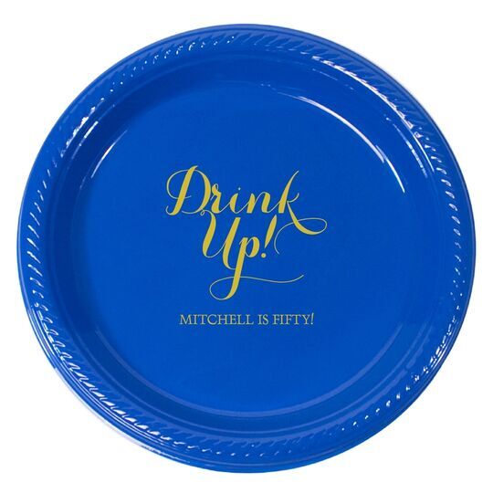 Drink Up Plastic Plates
